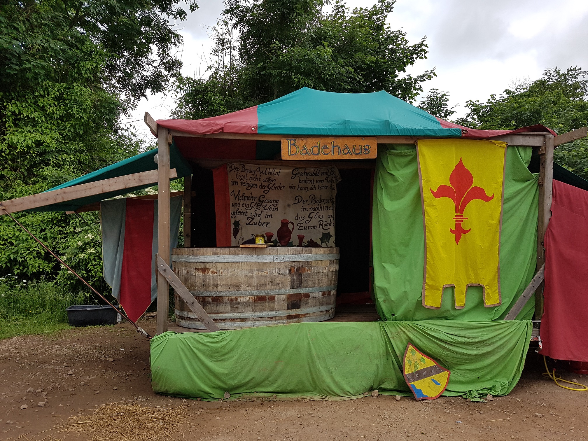 Das Badehaus darf auf keinem Event fehlen